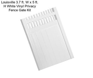 Louisville 3.7 ft. W x 5 ft. H White Vinyl Privacy Fence Gate Kit