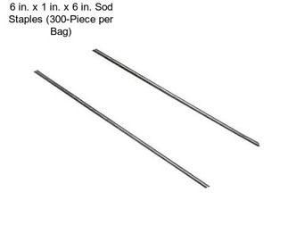 6 in. x 1 in. x 6 in. Sod Staples (300-Piece per Bag)