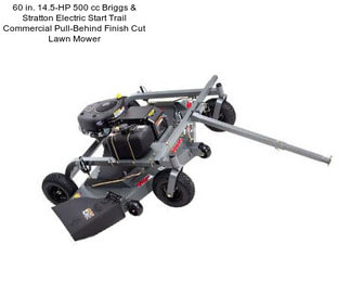 60 in. 14.5-HP 500 cc Briggs & Stratton Electric Start Trail Commercial Pull-Behind Finish Cut Lawn Mower