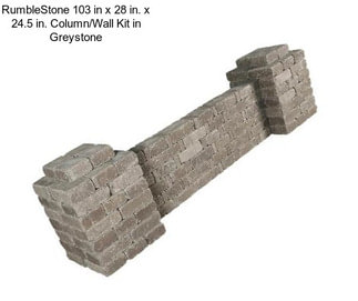RumbleStone 103 in x 28 in. x 24.5 in. Column/Wall Kit in Greystone