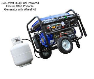 3500-Watt Dual Fuel Powered Electric Start Portable Generator with Wheel Kit