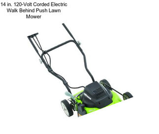 14 in. 120-Volt Corded Electric Walk Behind Push Lawn Mower