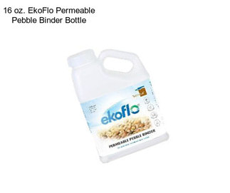 16 oz. EkoFlo Permeable Pebble Binder Bottle