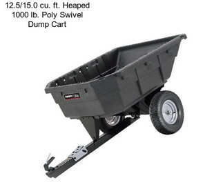 12.5/15.0 cu. ft. Heaped 1000 lb. Poly Swivel Dump Cart