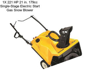 1X 221 HP 21 in. 179cc Single-Stage Electric Start Gas Snow Blower