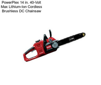 PowerPlex 14 in. 40-Volt Max Lithium-Ion Cordless Brushless DC Chainsaw