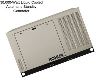 30,000-Watt Liquid Cooled Automatic Standby Generator