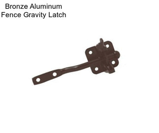 Bronze Aluminum Fence Gravity Latch