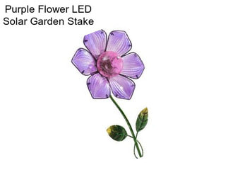 Purple Flower LED Solar Garden Stake