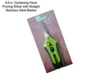 6.5 in. Gardening Hand Pruning Shear with Straight Stainless Steel Blades