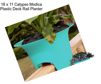 18 x 11 Calypso Modica Plastic Deck Rail Planter