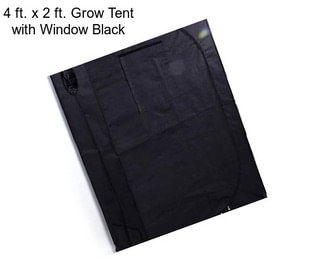 4 ft. x 2 ft. Grow Tent with Window Black