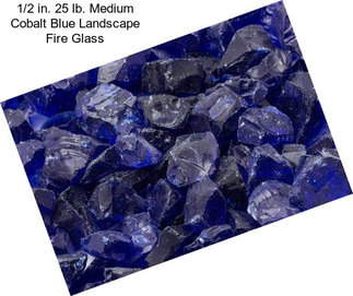 1/2 in. 25 lb. Medium Cobalt Blue Landscape Fire Glass