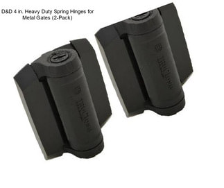 D&D 4 in. Heavy Duty Spring Hinges for Metal Gates (2-Pack)