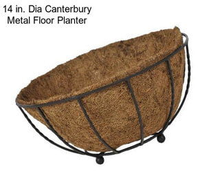 14 in. Dia Canterbury Metal Floor Planter