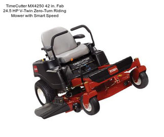 TimeCutter MX4250 42 in. Fab 24.5 HP V-Twin Zero-Turn Riding Mower with Smart Speed