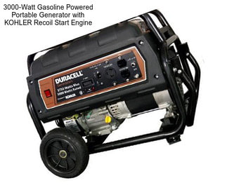 3000-Watt Gasoline Powered Portable Generator with KOHLER Recoil Start Engine