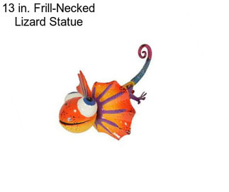 13 in. Frill-Necked Lizard Statue