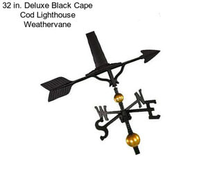 32 in. Deluxe Black Cape Cod Lighthouse Weathervane