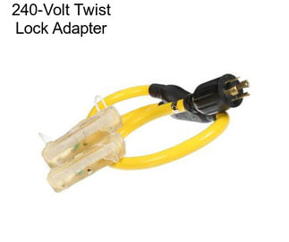 240-Volt Twist Lock Adapter