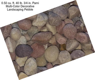 0.50 cu. ft. 40 lb. 3/4 in. Pami Multi-Color Decorative Landscaping Pebble