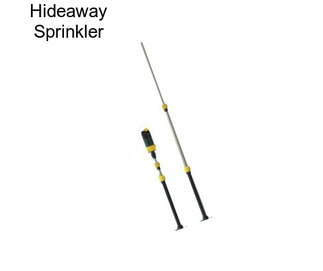 Hideaway Sprinkler
