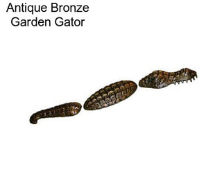 Antique Bronze Garden Gator