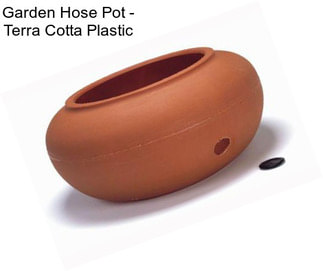 Garden Hose Pot - Terra Cotta Plastic