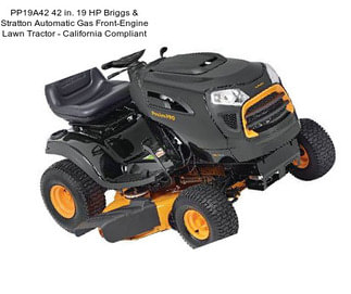 PP19A42 42 in. 19 HP Briggs & Stratton Automatic Gas Front-Engine Lawn Tractor - California Compliant