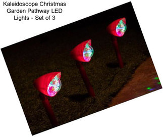 Kaleidoscope Christmas Garden Pathway LED Lights - Set of 3