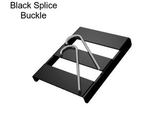 Black Splice Buckle