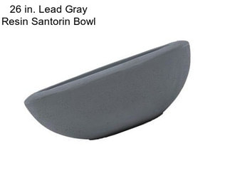 26 in. Lead Gray Resin Santorin Bowl