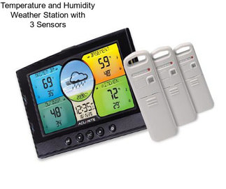 Temperature and Humidity Weather Station with 3 Sensors