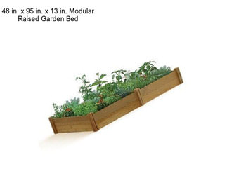 48 in. x 95 in. x 13 in. Modular Raised Garden Bed
