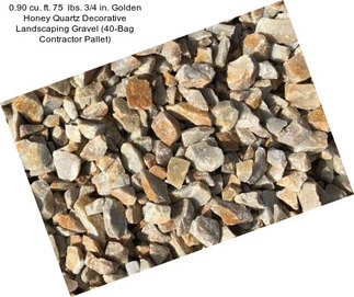 0.90 cu. ft. 75  lbs. 3/4 in. Golden Honey Quartz Decorative Landscaping Gravel (40-Bag Contractor Pallet)