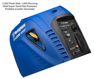 2,200 Peak Watt, 1,800 Running Watt Super Quiet Gas Powered Portable Inverter Generator