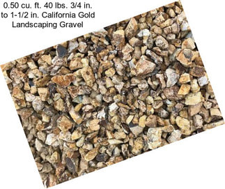 0.50 cu. ft. 40 lbs. 3/4 in. to 1-1/2 in. California Gold Landscaping Gravel