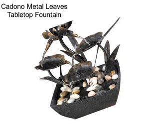 Cadono Metal Leaves Tabletop Fountain