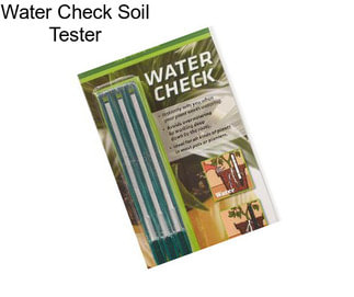 Water Check Soil Tester