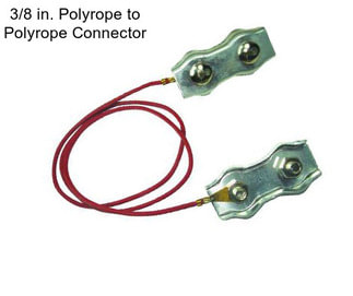 3/8 in. Polyrope to Polyrope Connector
