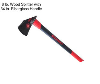 8 lb. Wood Splitter with 34 in. Fiberglass Handle