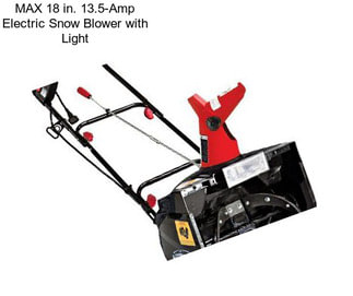 MAX 18 in. 13.5-Amp Electric Snow Blower with Light