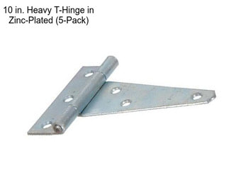 10 in. Heavy T-Hinge in Zinc-Plated (5-Pack)