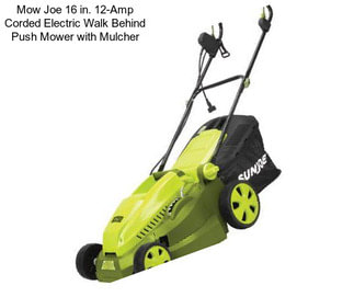 Mow Joe 16 in. 12-Amp Corded Electric Walk Behind Push Mower with Mulcher