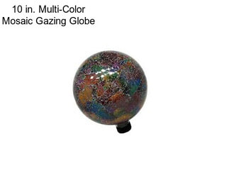 10 in. Multi-Color Mosaic Gazing Globe