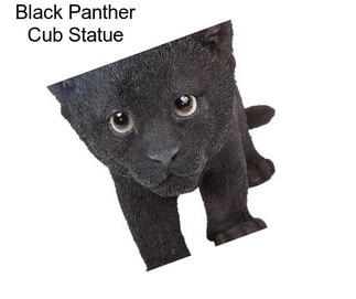 Black Panther Cub Statue