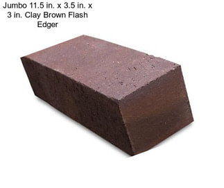 Jumbo 11.5 in. x 3.5 in. x 3 in. Clay Brown Flash Edger