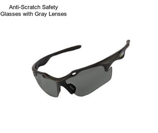 Anti-Scratch Safety Glasses with Gray Lenses