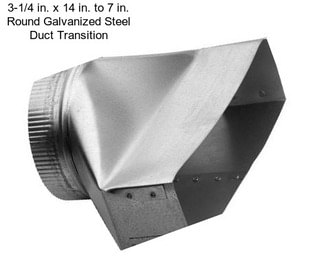 3-1/4 in. x 14 in. to 7 in. Round Galvanized Steel Duct Transition