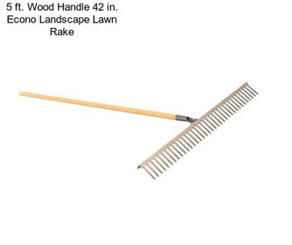 5 ft. Wood Handle 42 in. Econo Landscape Lawn Rake